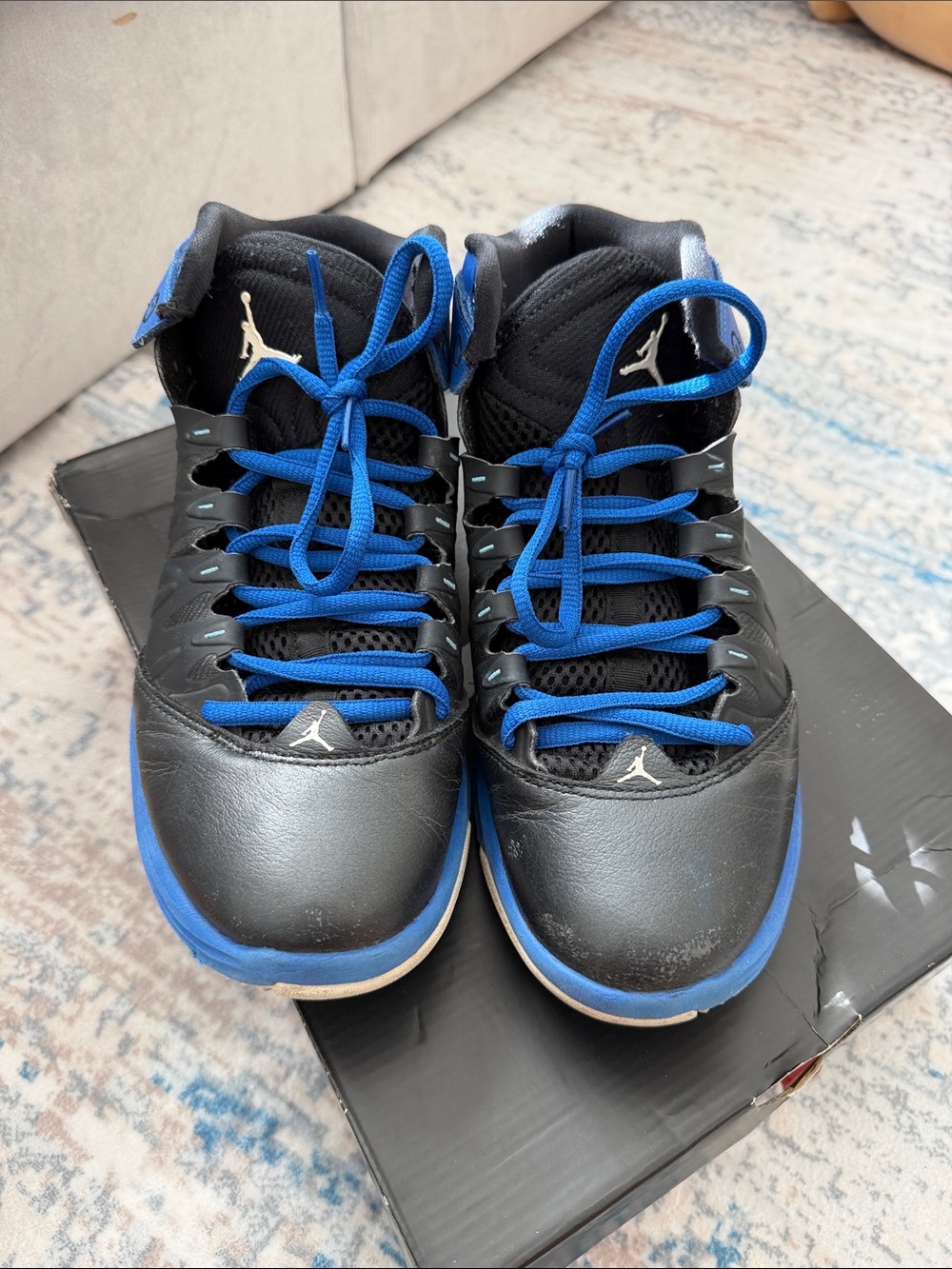 Jordan Men's Black and Blue Prime Fly